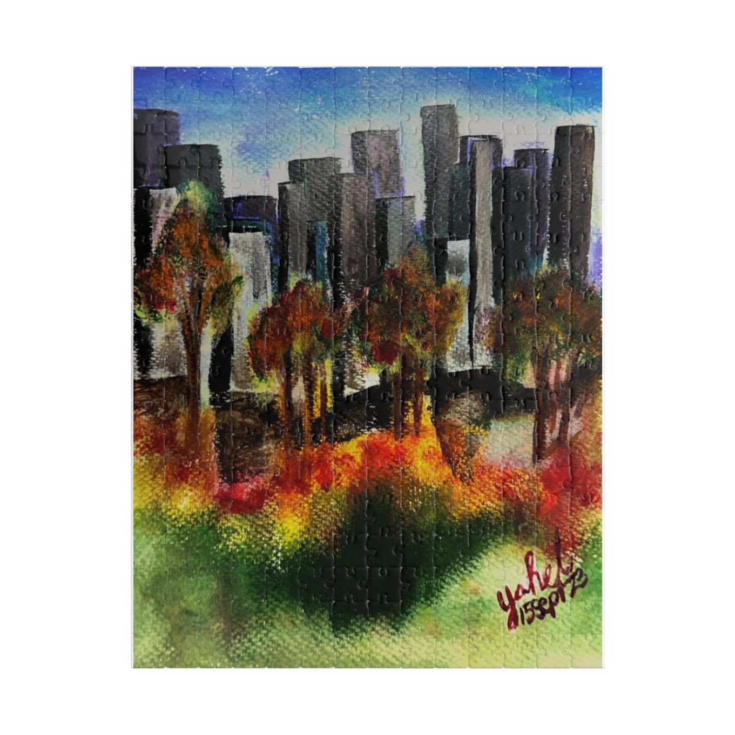 "The Autumn Municipality" Puzzle (110, 252, 500, 1014-piece)