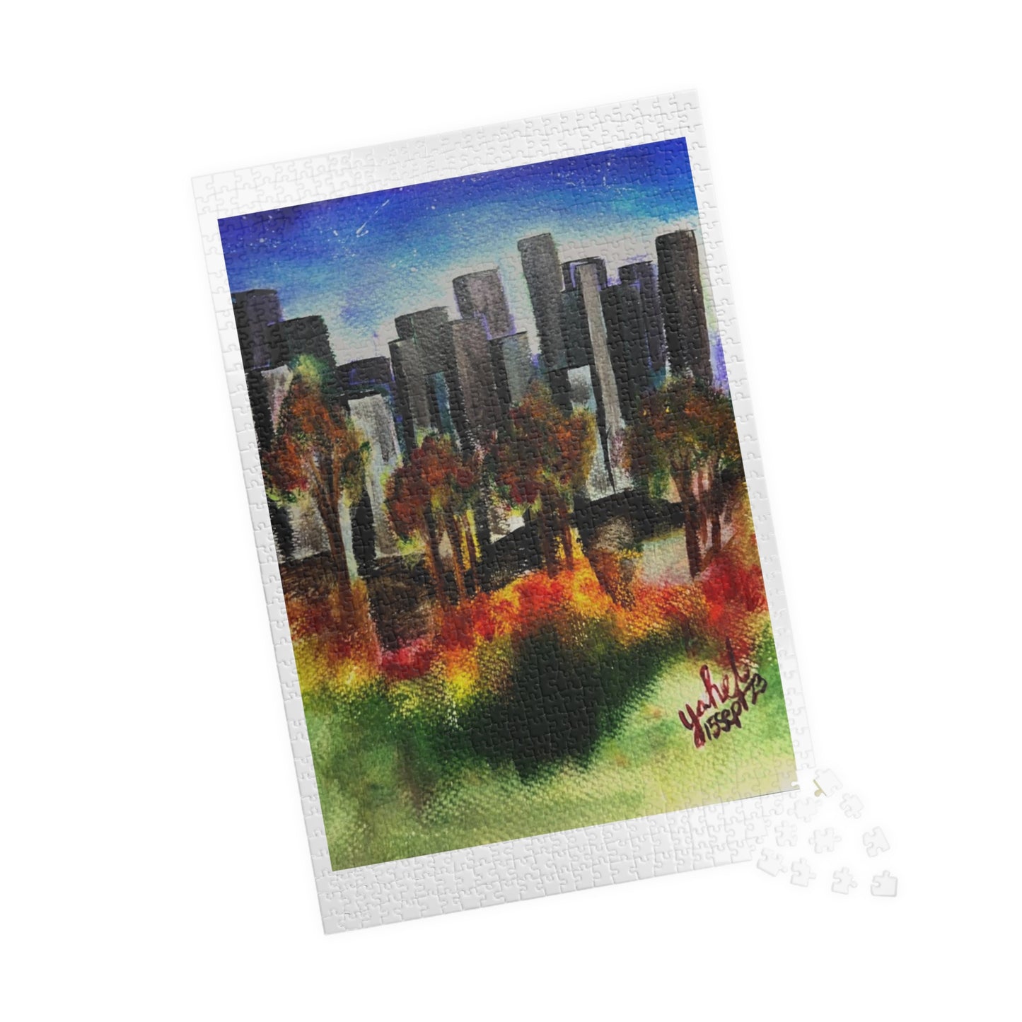 "The Autumn Municipality" Puzzle (110, 252, 500, 1014-piece)