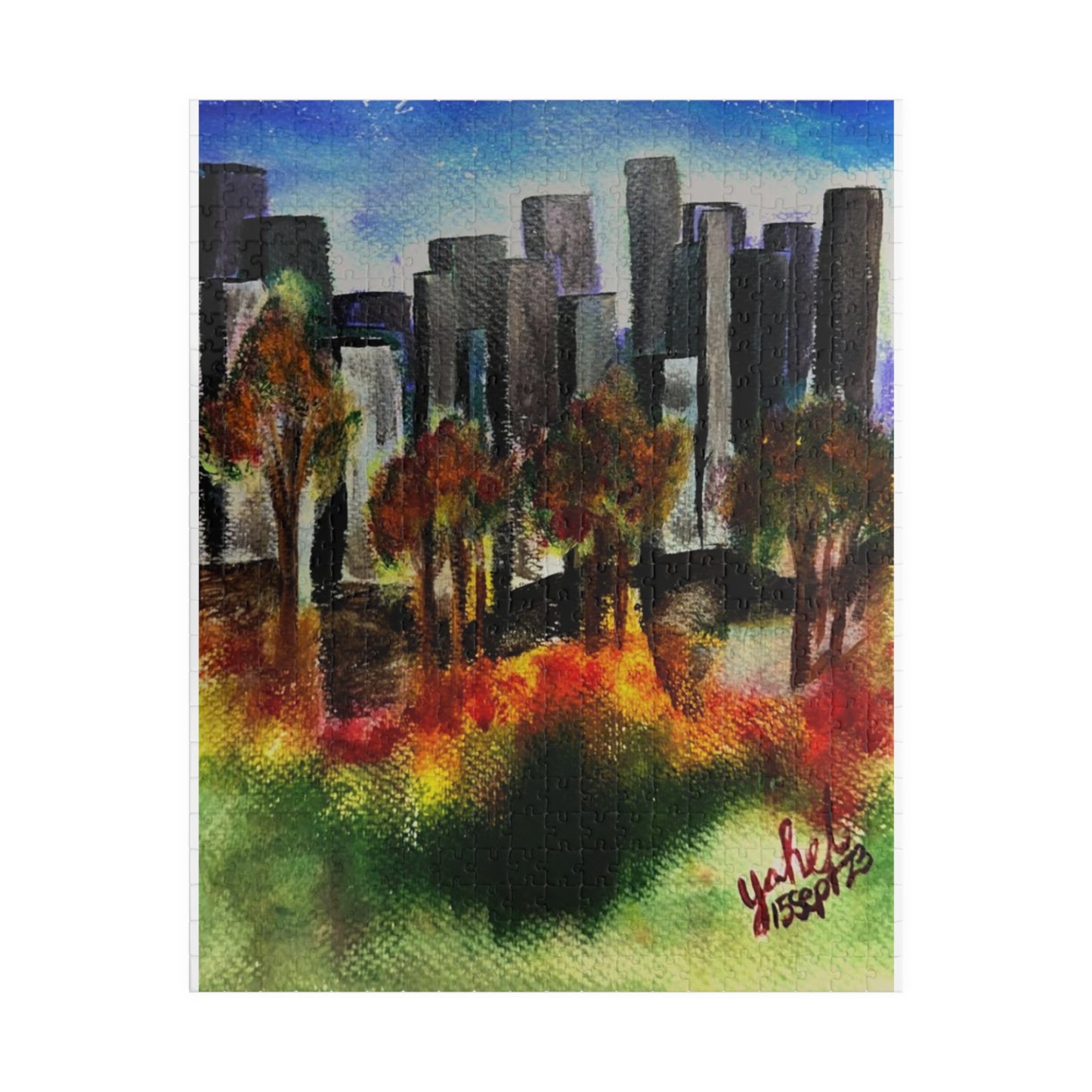 "The Autumn Municipality" Puzzle (110, 252, 500, 1014-piece)