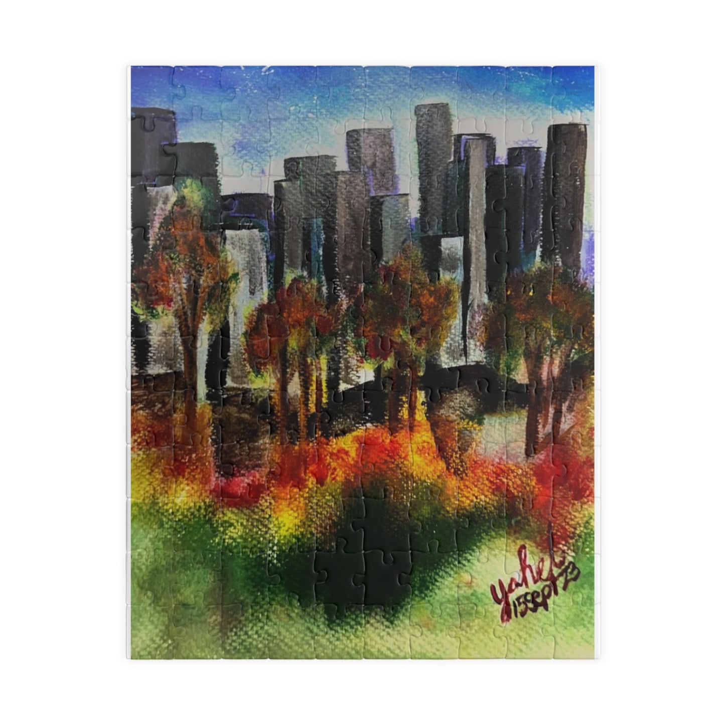 "The Autumn Municipality" Puzzle (110, 252, 500, 1014-piece)