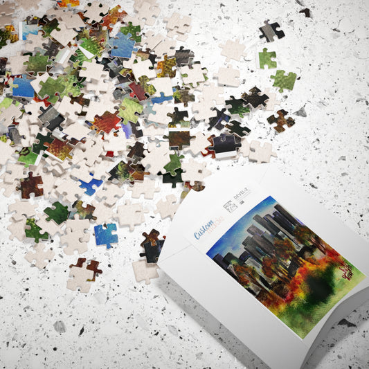 "The Autumn Municipality" Puzzle (110, 252, 500, 1014-piece)