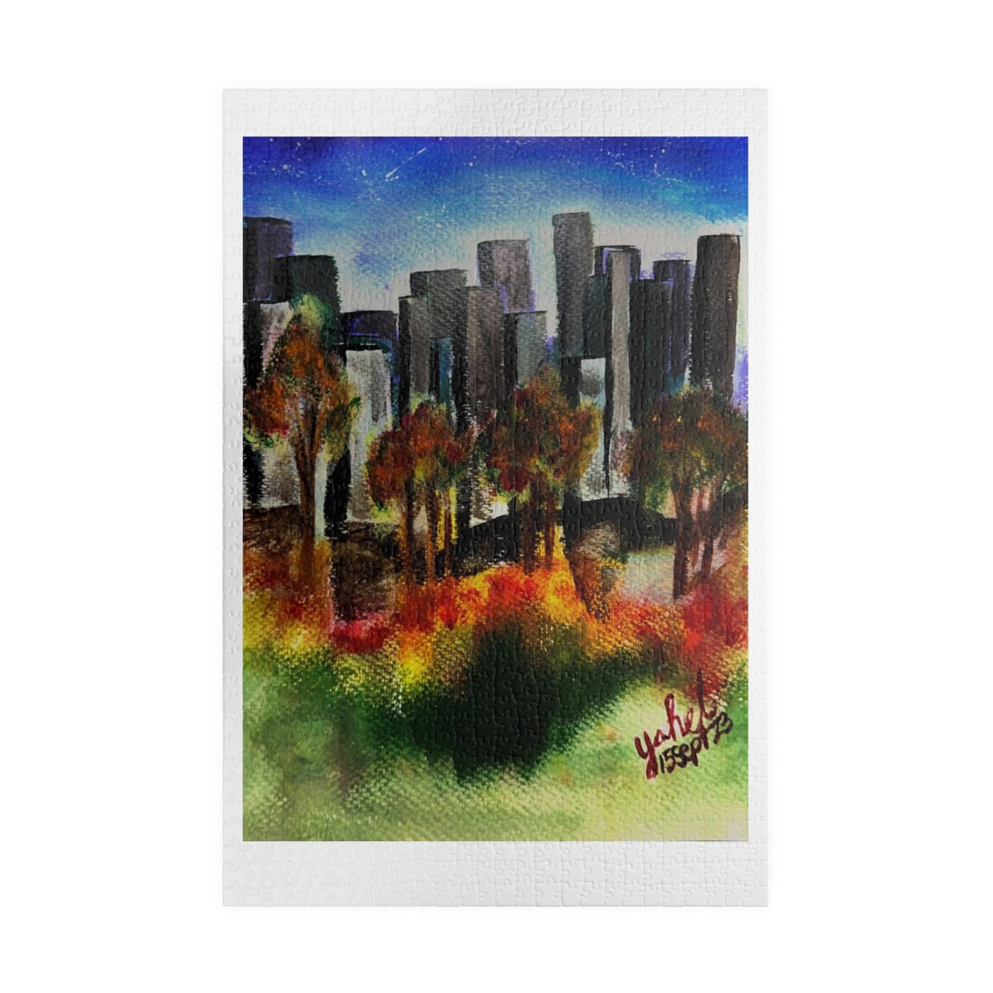 "The Autumn Municipality" Puzzle (110, 252, 500, 1014-piece)
