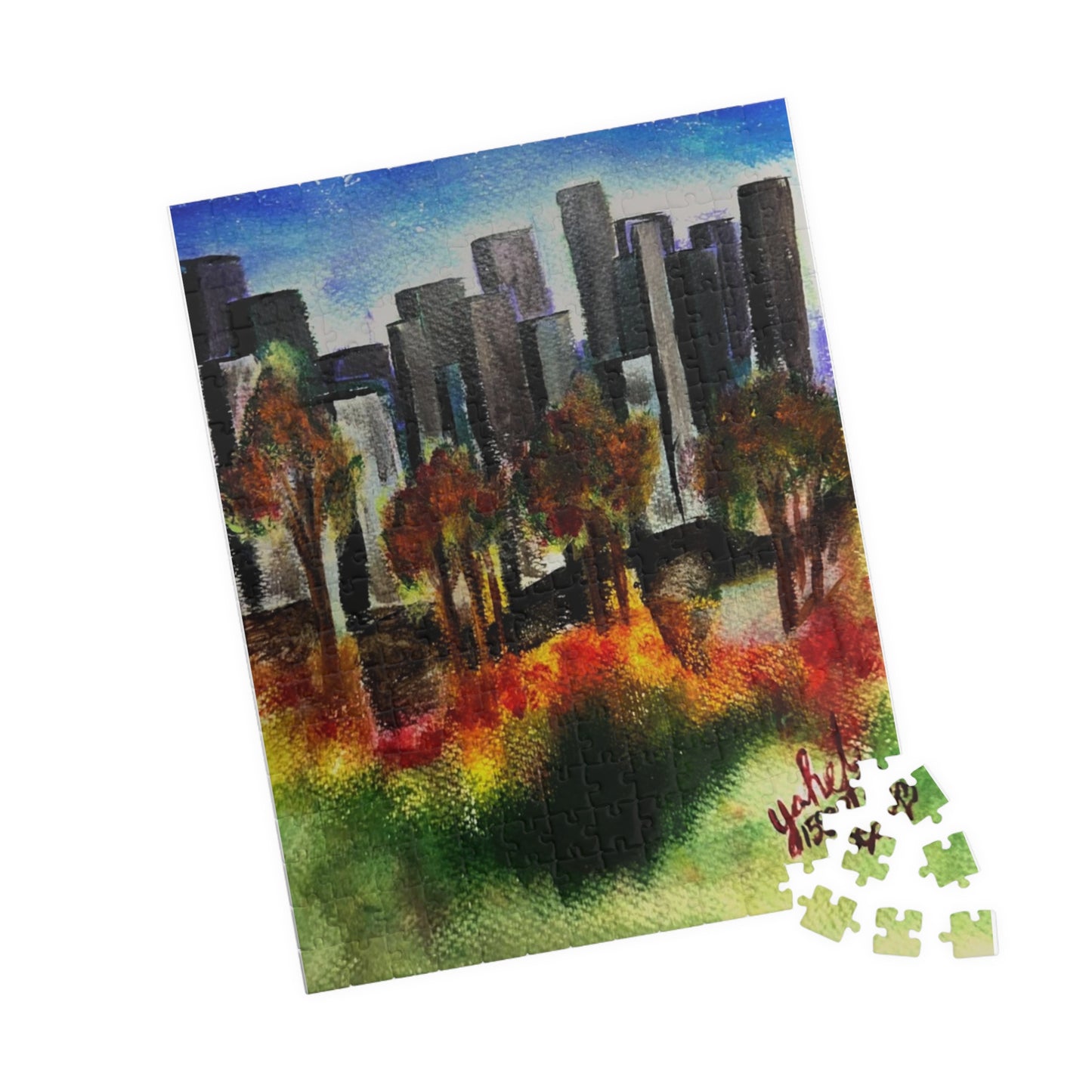 "The Autumn Municipality" Puzzle (110, 252, 500, 1014-piece)
